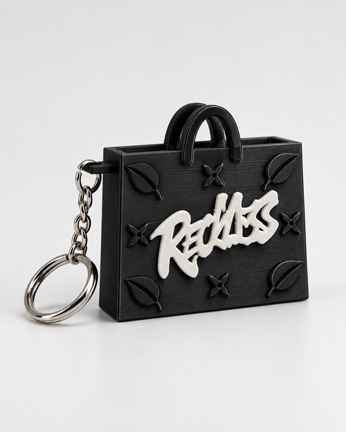 InKeynito Chain AirTag holder keychain - Black and white limited edition